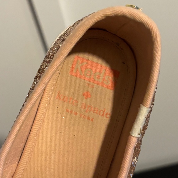 Keds x Kate Spade Rose Gold Sequin Sneakers - Picture 4 of 6
